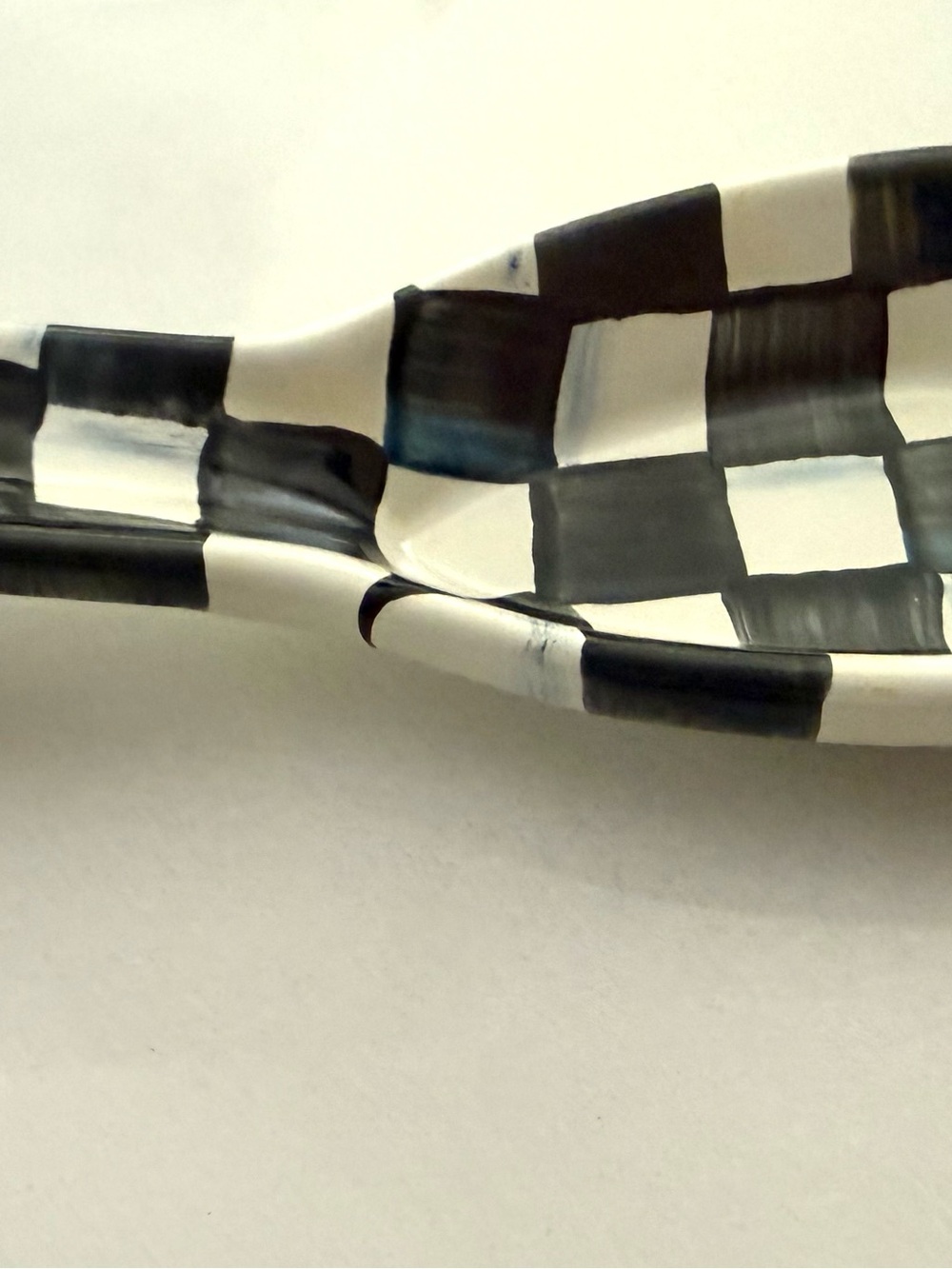 Brand New! Mackenzie Childs Spoon Rest-Courtly Check - Picture 5 of 11
